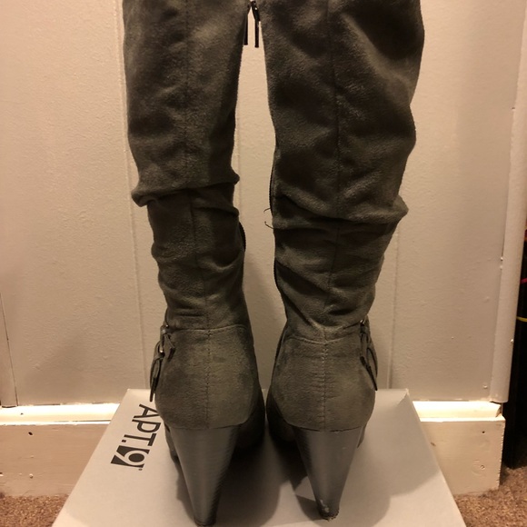 Mid calf zip up boots - Picture 4 of 6